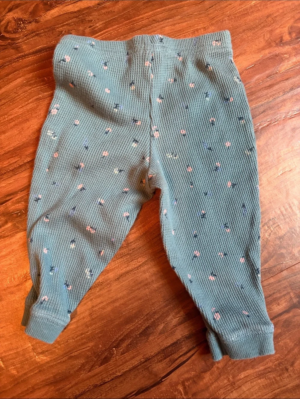 Baby Three-Piece Hoodie Set in Teal with Pink Tee